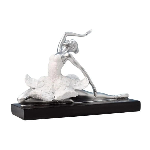 Next-Generation Maxbell Maxbell Nordic Style Ballet Dancer Arts Decoration Elegant for Entrance Shelf Gifts Style D White Functional