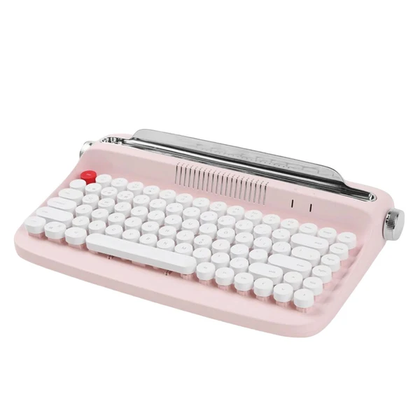 Optimized Maxbell Typewriter Keyboard 84 Keys Bluetooth5.0 Professional Compact for Tablet pink Effective
