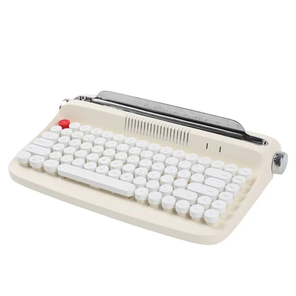 Authentic Maxbell Typewriter Keyboard 84 Keys Bluetooth5.0 Professional Compact for Tablet beige Organic