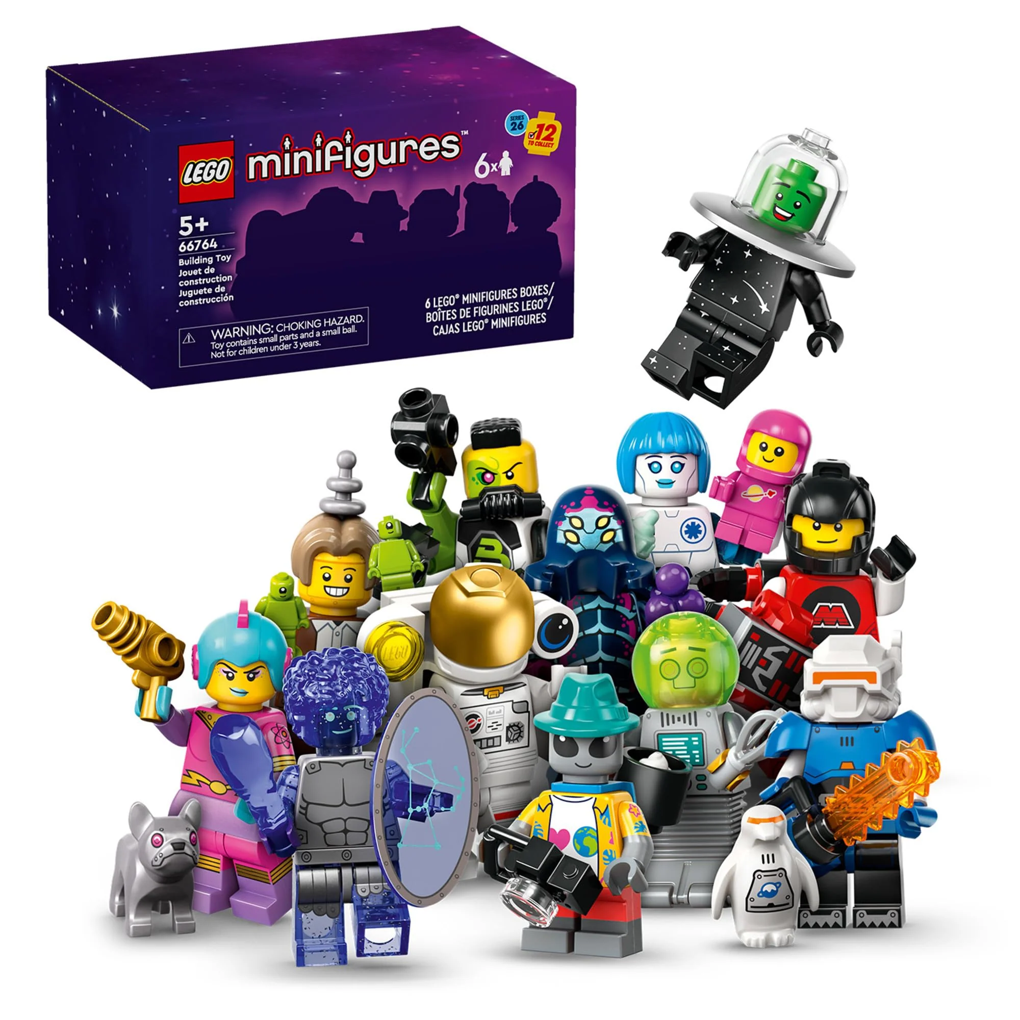 Easy-to-Use LEGO Minifigures Series 26 Space 6-Pack 66764 Collectible Sci-Fi Figures Building Toy for Kids Boys Girls Ages 5 Gift Idea Exceptional