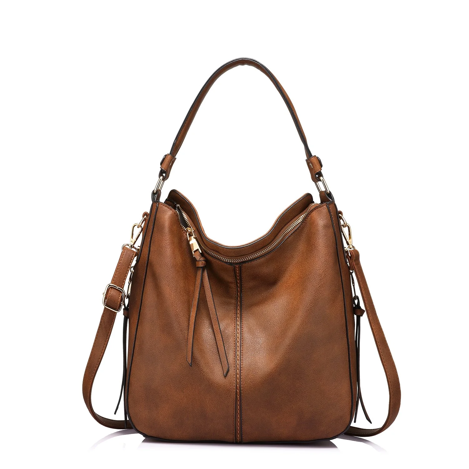Premium Material Handbags for Women Large Designer Ladies Hobo bag Bucket Purse Faux Leather Premium