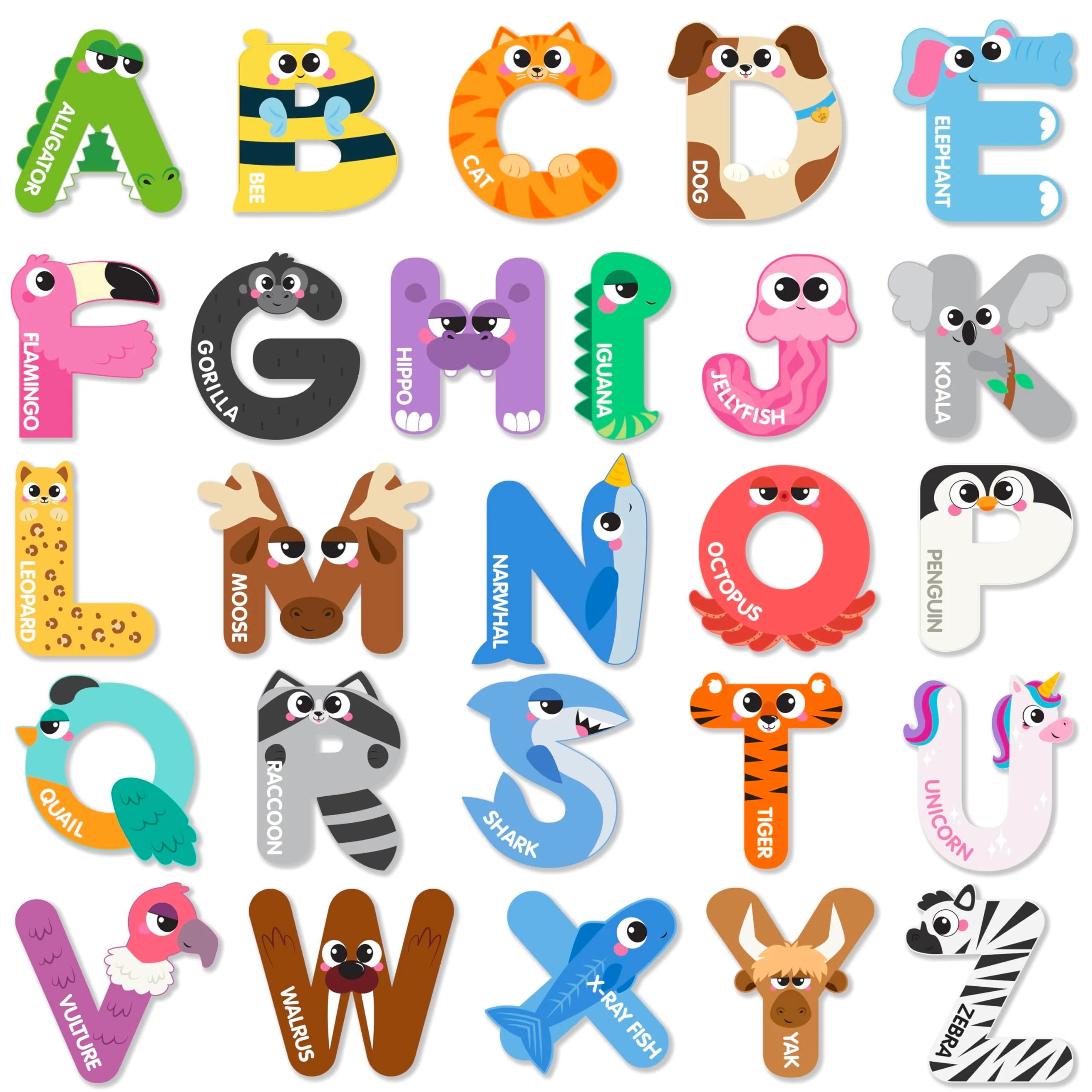 Trendy JOYIN Magnetic Letters – 26 Large Animal Alphabet Fridge Magnets for Toddlers Educational ABC Spelling Learning Toy for Kids Ages 3–5 Artisan