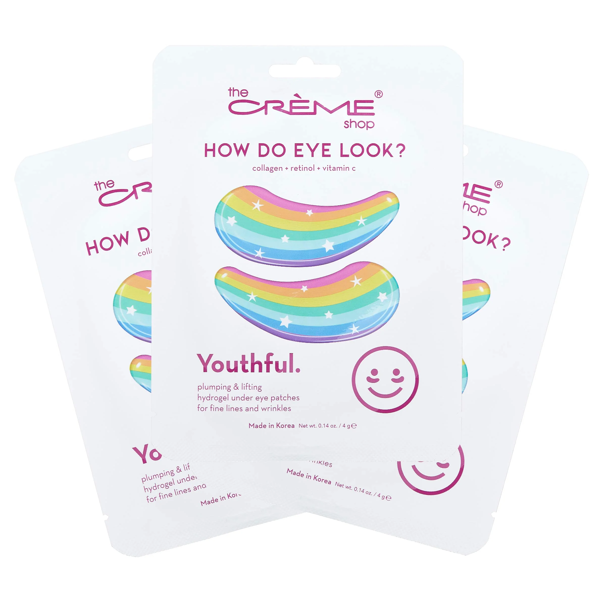 Flexible The Crème Shop - How Do Eye Look Hydrogel Under Eye Patches Youthful 3 Pack Artisan
