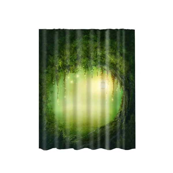 Exceptional Maxbell Bathroom Shower Sheer Waterproof Polyester Curtain Panel w 12 Hooks Dreamland Clean
