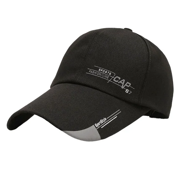 Safe Maxbell Baseball Hat Unisex Sports Sun Hats Adjustable Size for Running Hiking Beach Black Contemporary