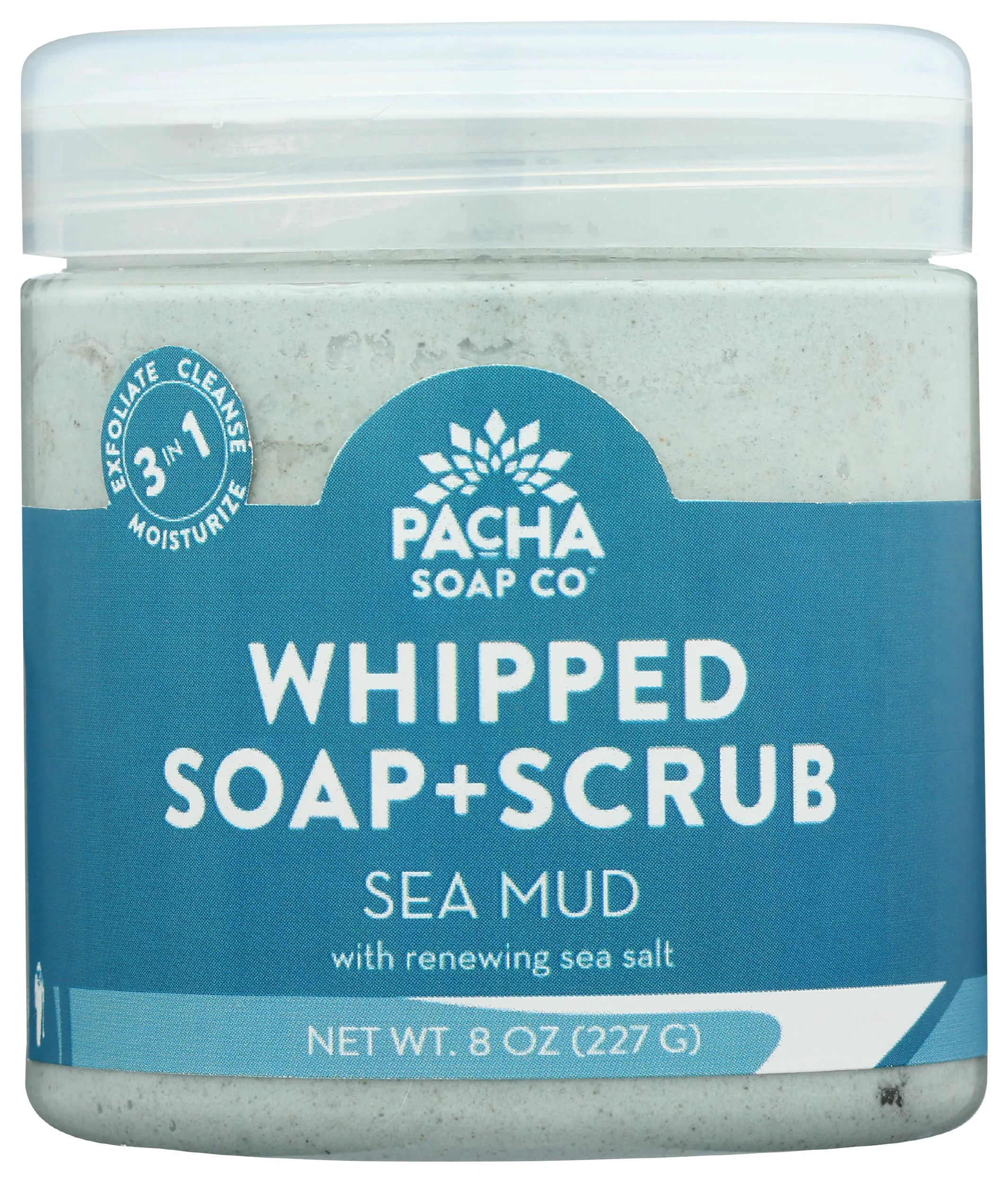 Fashionable PACHA SOAP Sea Mud Whipped Soap Scrub 8 OZ Recyclable