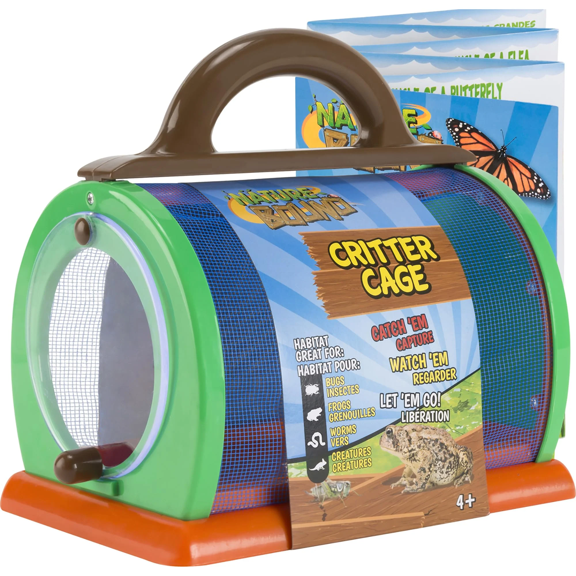 Environmentally Friendly Nature Bound Critter Cage Bug Catcher Habitat Kit – Kids Bug House with Activity Booklet Indoor Outdoor STEM Learning Toy Ages 3 Green Top-Quality