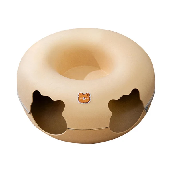 Expertly Made Maxbell Felt Cat Tunnel Cave Bed Detachable Cat Training Toy for Indoor Kittens M Organic