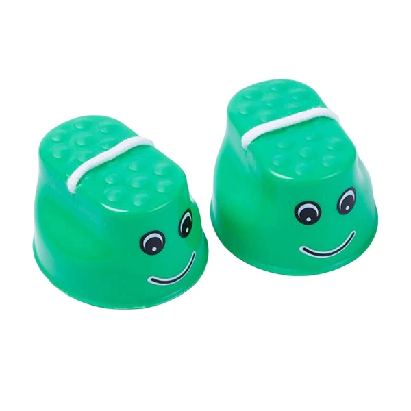Reusable Maxbell 1 Pair Jumping Stilts Outdoor Sensory Toys with Rope for Kindergarten Kids Green Dependable