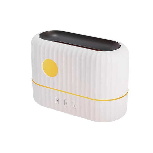 Fine Crafted Maxbell Portable Flame Air Humidifier 200ml Essential Oil Diffusers for Office White Exclusive