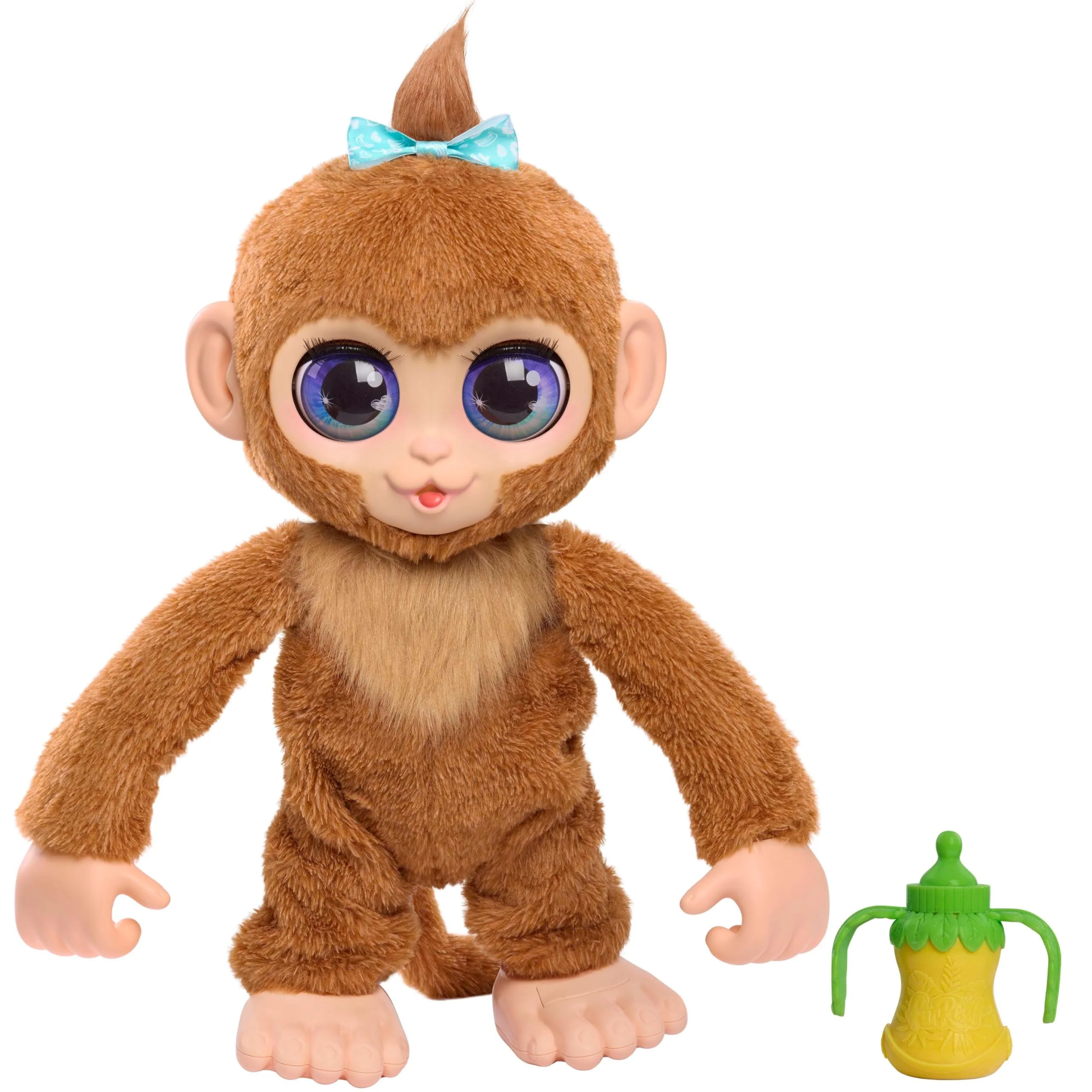 Dependable Just Play fur Peanut The Playful Monkey Interactive Toy 15-inch istic Plush Kids Toys for Ages 4 Up Consistent