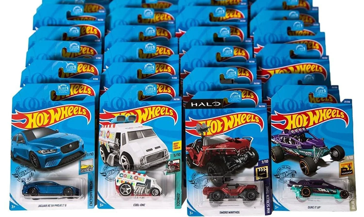 Green Hot Wheels 24-Car Random Assortment Party Pack 2014 and Newer World-Class