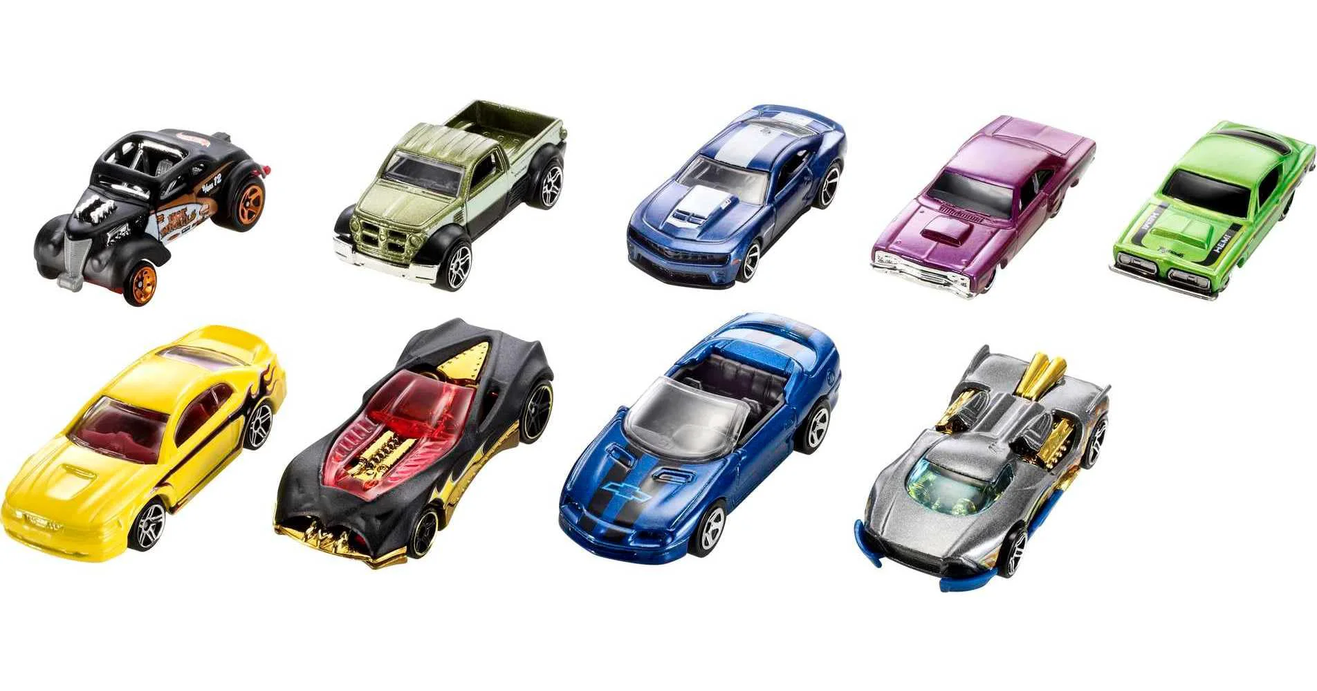 Optimized Hot Wheels Toy Cars or Trucks 9-Pack Set of 9 Vehicles in 1 64 Scale Including 1 Exclusive for Kids Collectors Styles May Vary Smooth