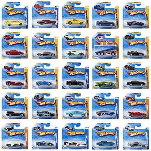 Trendy Hot Wheels Bundle of 25 Minimalist