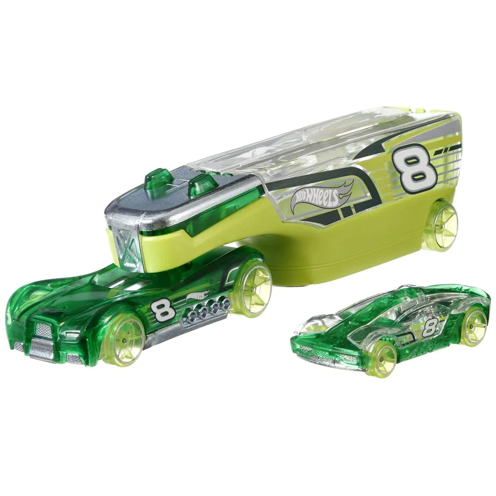 Flexible Hot Wheels Wingstorm Vehicle - Semi-Truck with Car Detachable Trailer Prestigious