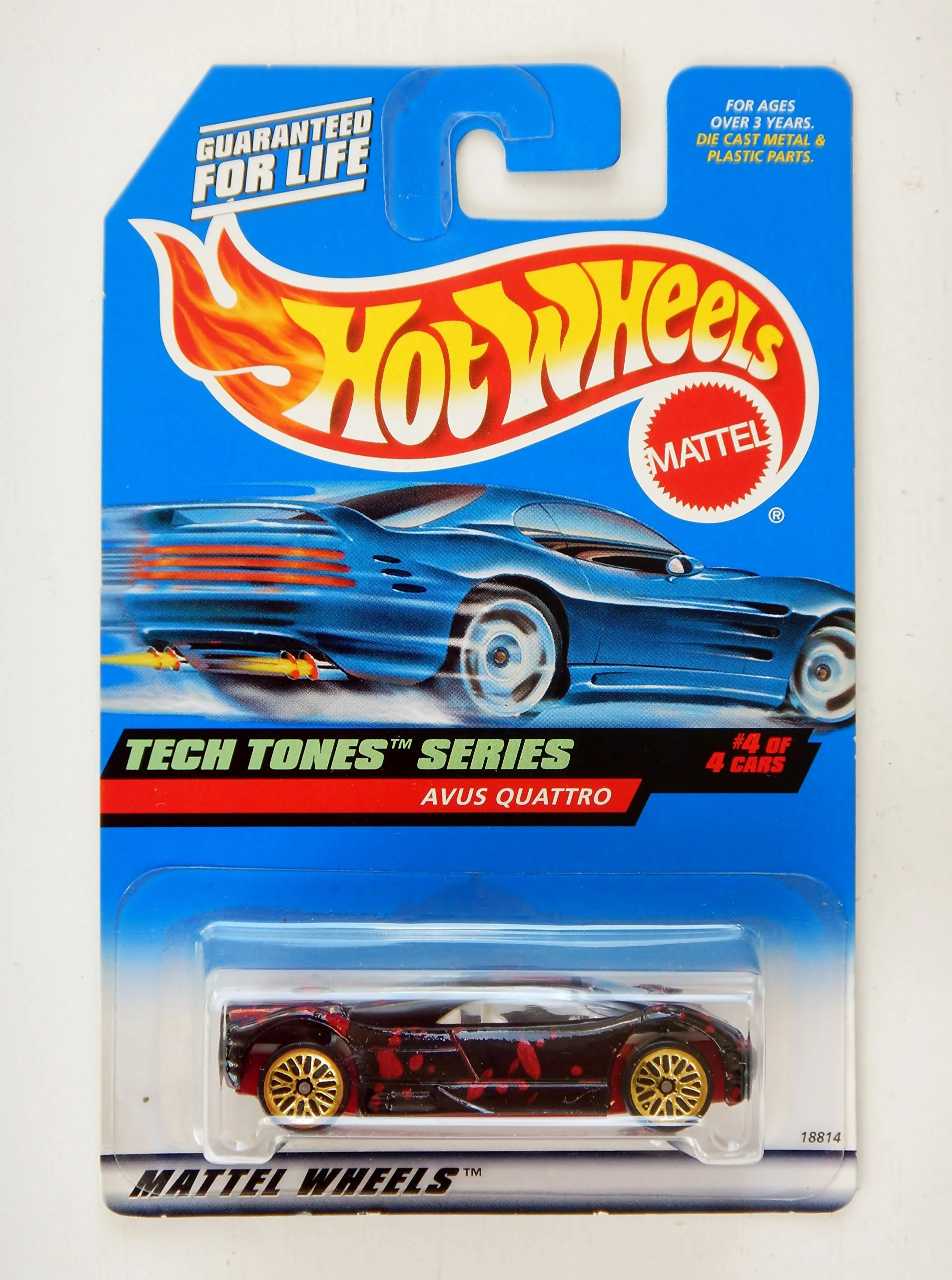 High-Grade Hot Wheels 1998 748 red AVUS QUATTRO TECH TONES SERIES 4 of 4 1 64 Scale Die-cast Collectible Car High-End