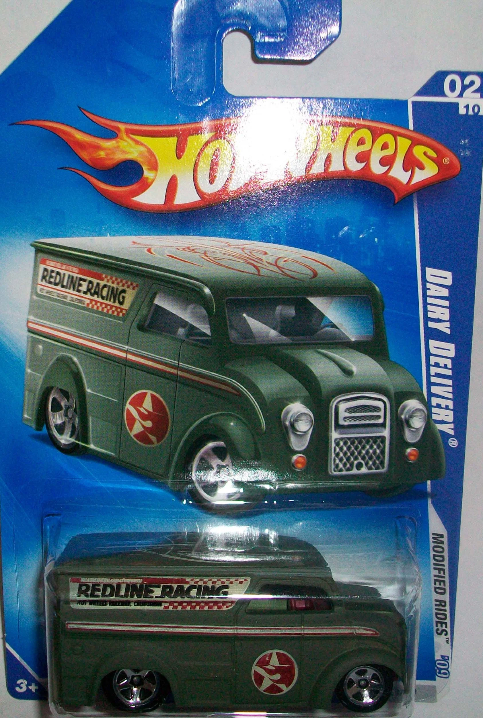 Green Hot Wheels 2009-158 Dairy Delivery Redline Racing Modified Rides 1 64 Scale Breathable