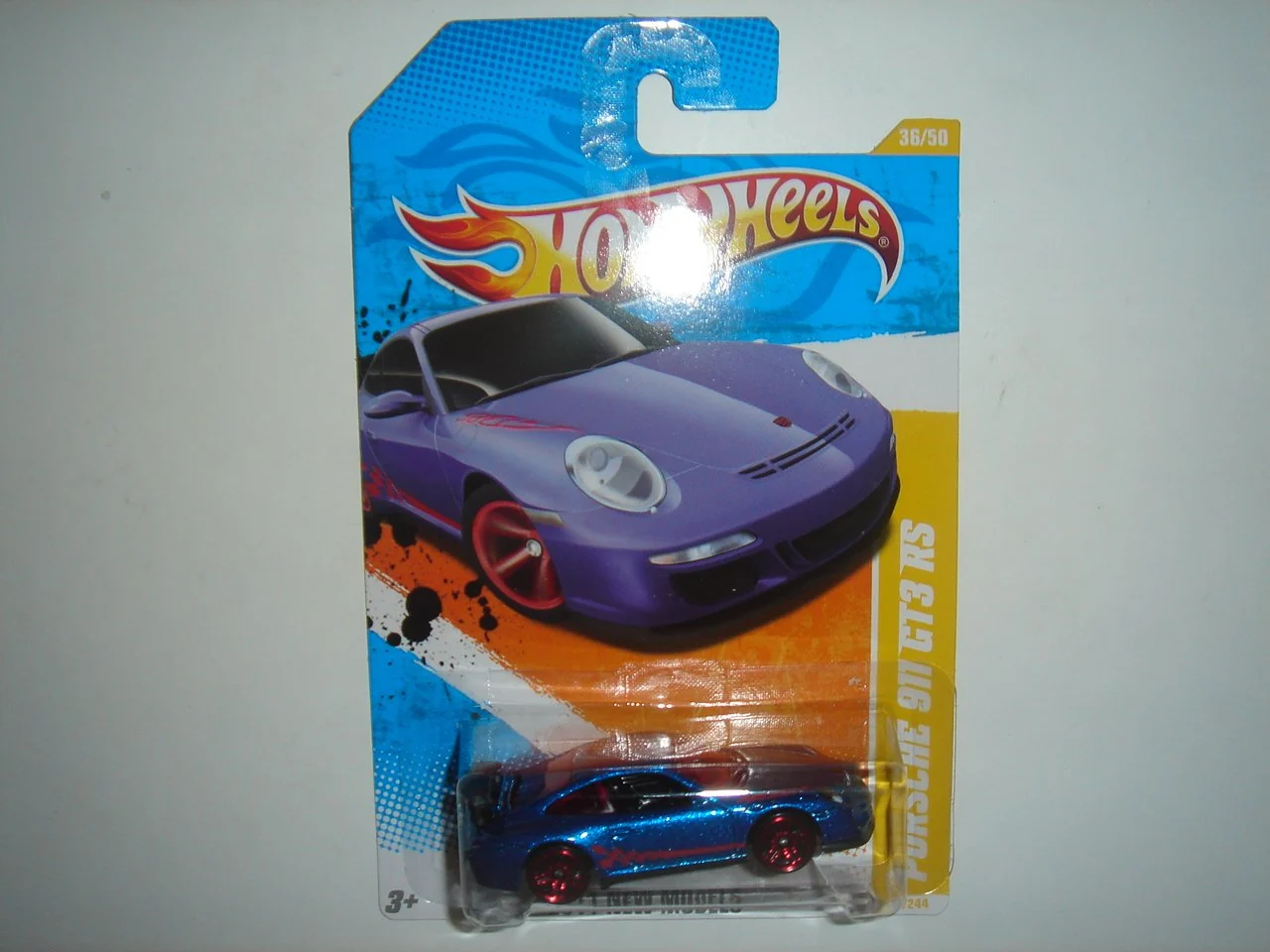 Crafted Hot Wheels Blue Porsche 911 GT3 2011 New Models 1 64 Scale Collectible Die Cast Car 36 Fast