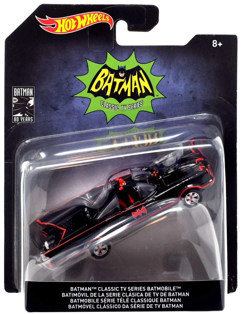 Carefully Designed Hot Wheels 1 50 Scale Batman 80 Years Batman Classic TV Series Batmobile High-Performance