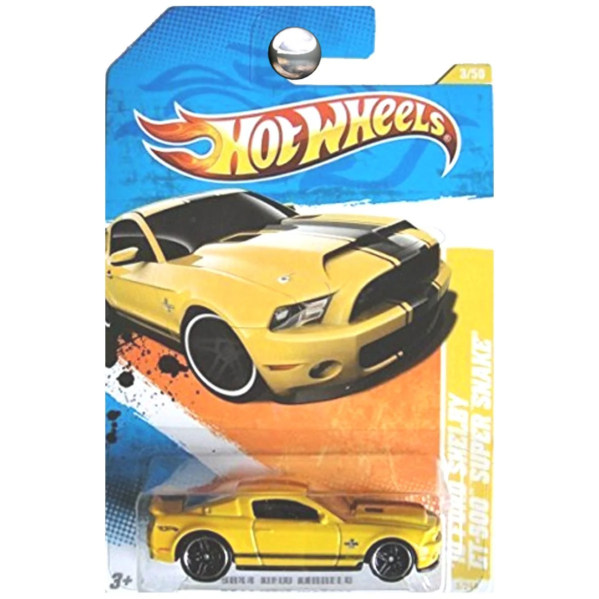 Reusable Hot Wheels 2011 '10 Shelby Mustang GT500 Supersnake Super Snake Yellow Exceptional