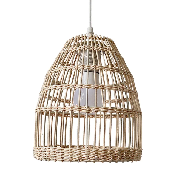 Elegant Maxbell Rattan Lampshade Boho Scandi Hanging Handmade for Home Living Room Top-Quality