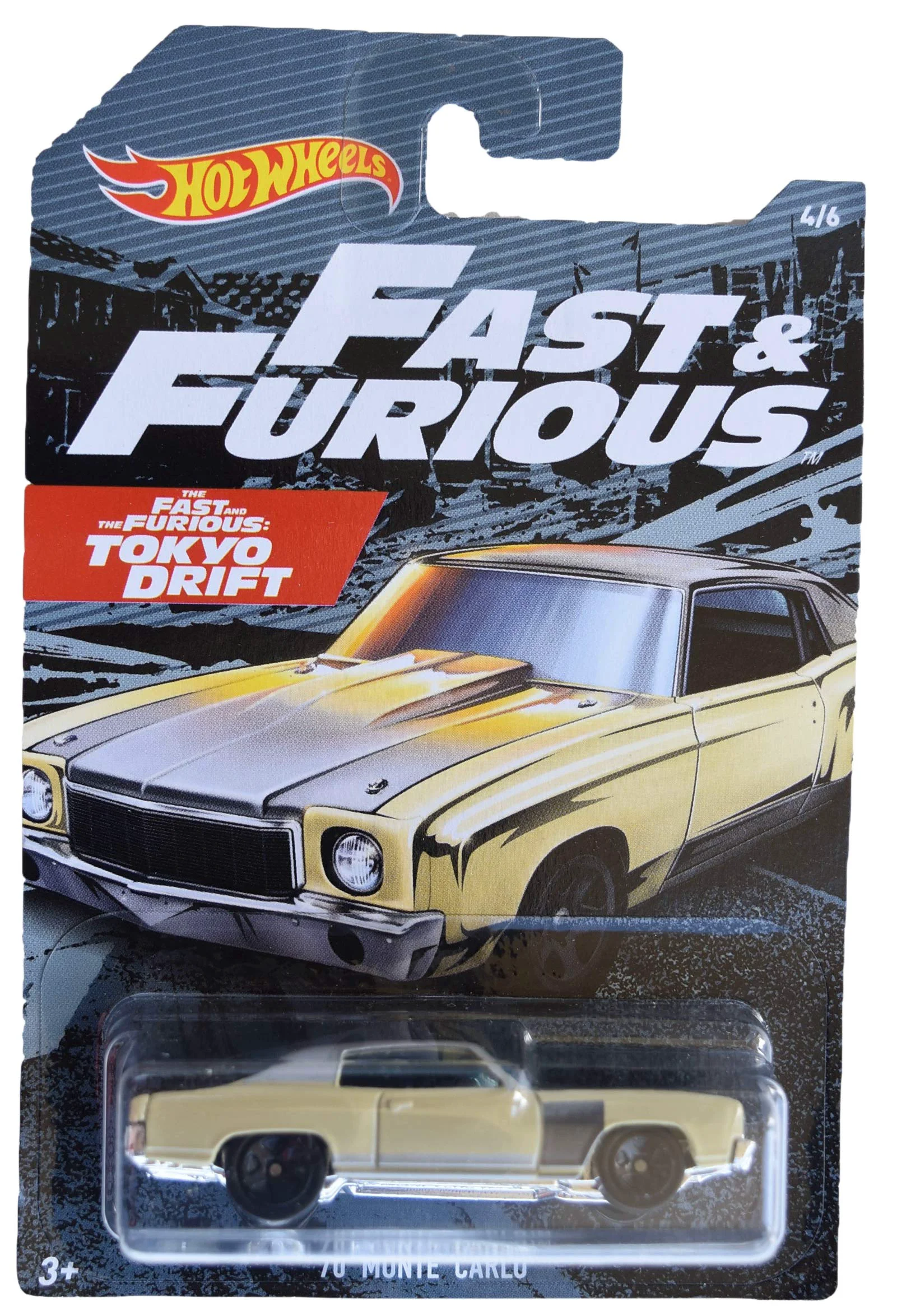 Excellent Hot Wheels Fast Furious '70 Monte Carlo 4 6 tan Verified