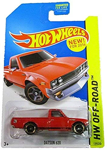 Specialty Hot Wheels Off Road Red Datsun 620 Truck 1 64 Scale Kids Unisex Solid