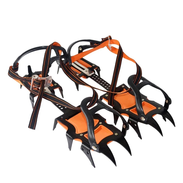 Eco-Friendly Maxbell 12 Tooths Climbing Crampons Ice Claws Traction Snow Day Winter Protect Superior