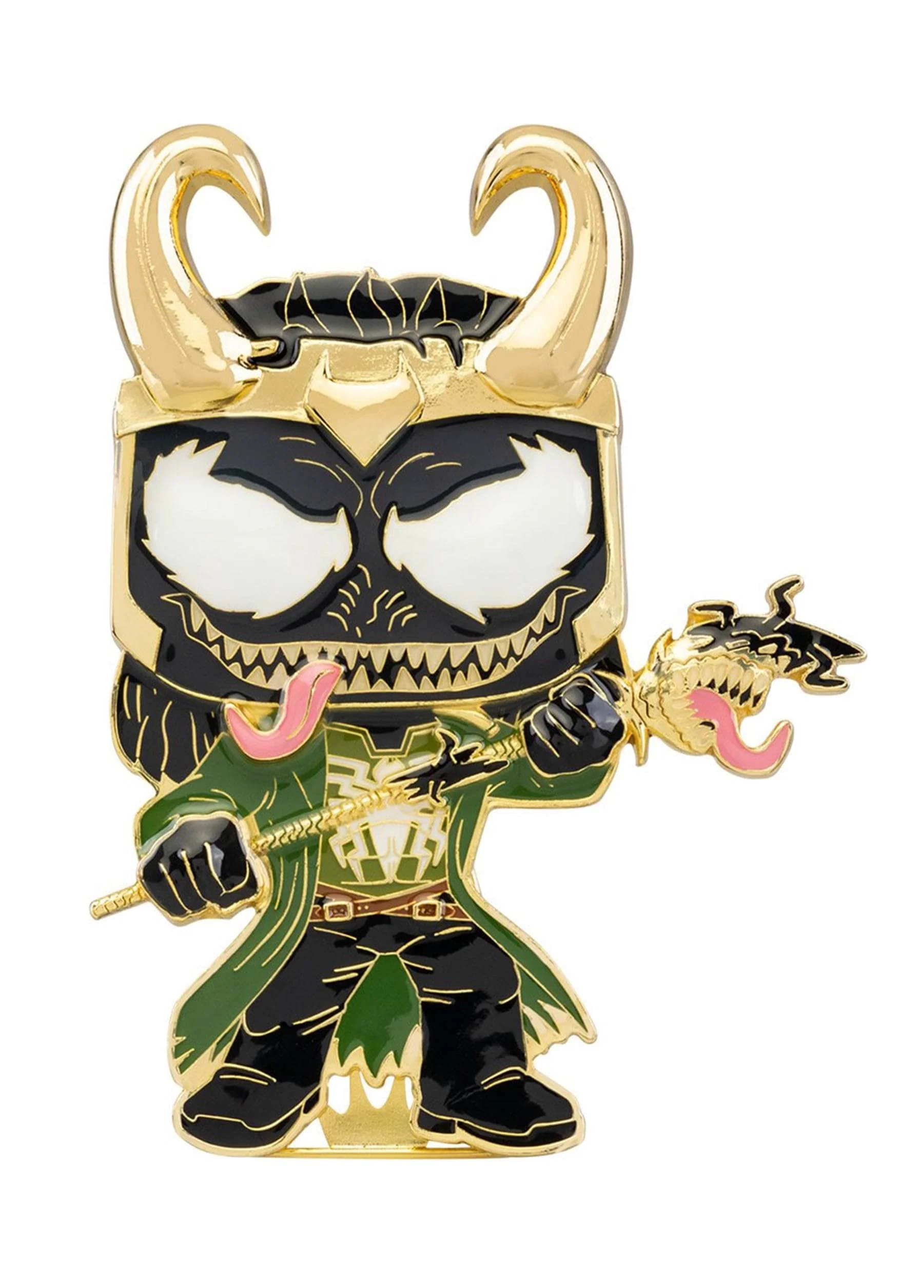 Lightweight Funko Pop Sized Pin Marvel Venom Loki Genuine