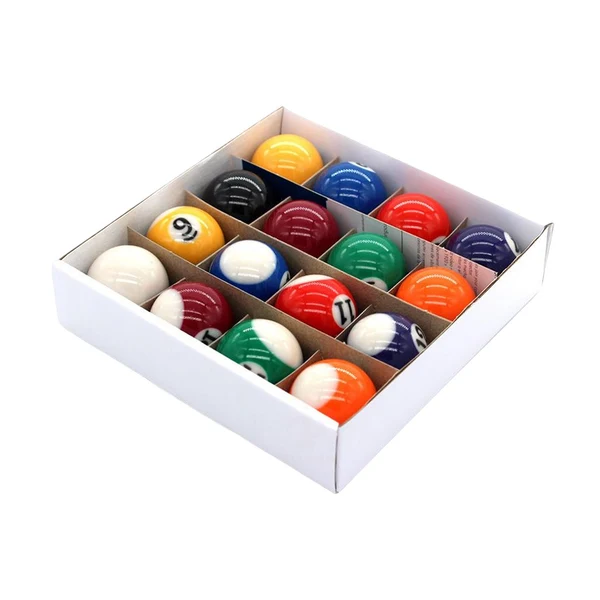 Excellent Maxbell 16 Pieces Mini Billiard Balls Pool Rod Balls Small Display for Gaming Rooms 38 mm Superior
