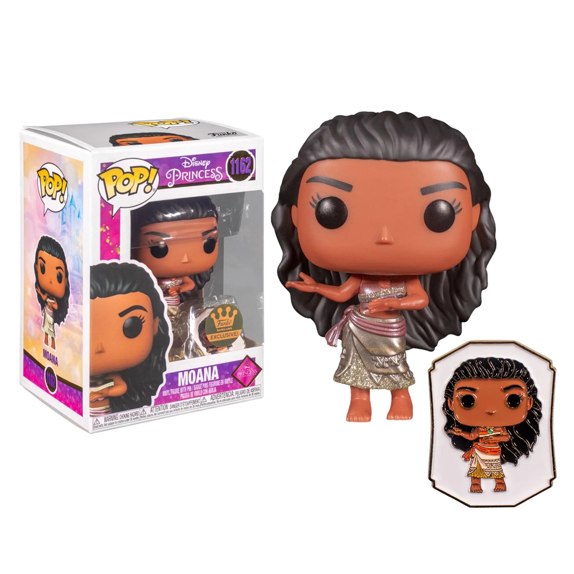 Casual Funko POP Princess Collection - Moana POP Pin Vinyl Figure - Shop Exclusive Breathable