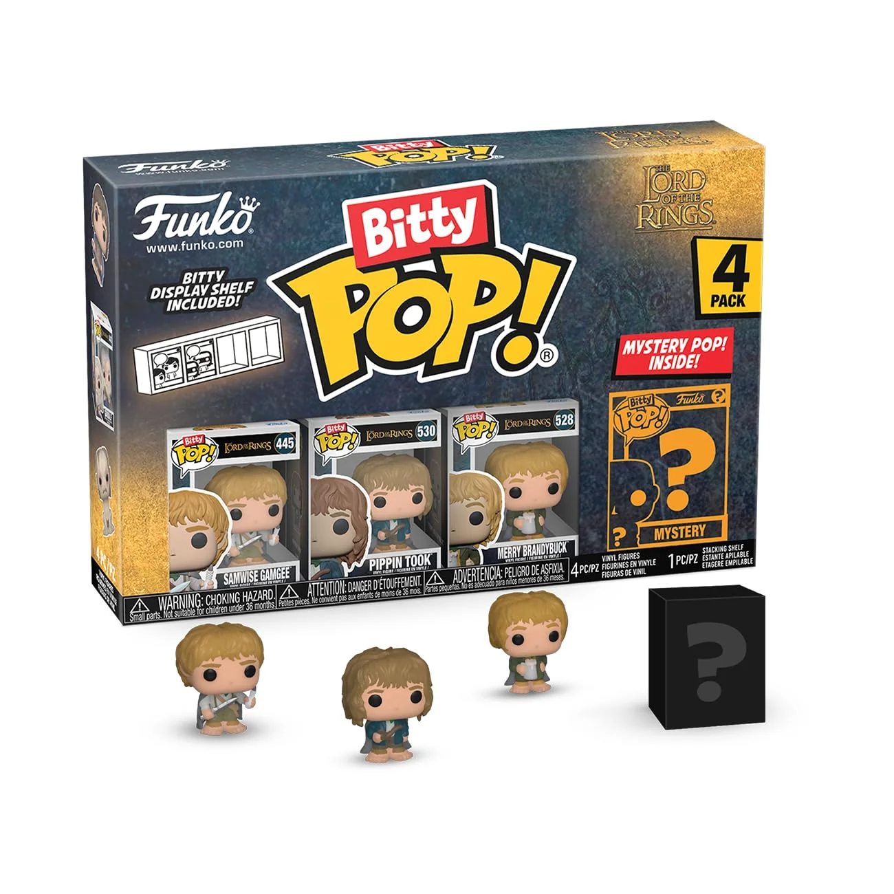 Top-Quality Funko Bitty POP Lord of The Rings - Samwise 4-Pack and A Surprise Mystery Mini Figure - 0.9 Inch 2.2 Cm - Lord of The Rings Collectable… Carefully Designed