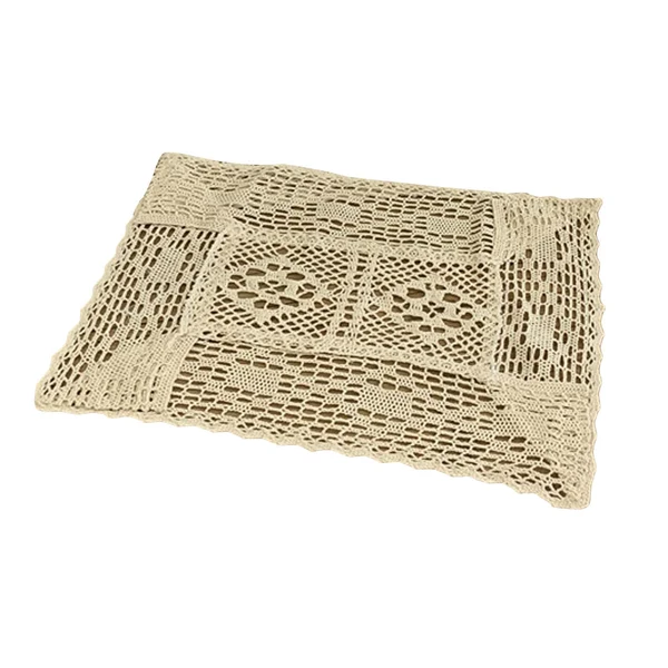 Exceptional Maxbell Lace Tablecloth Coffee Table Mat Decorative Hollow for Holiday Home Decor 60cmx60cm Fine