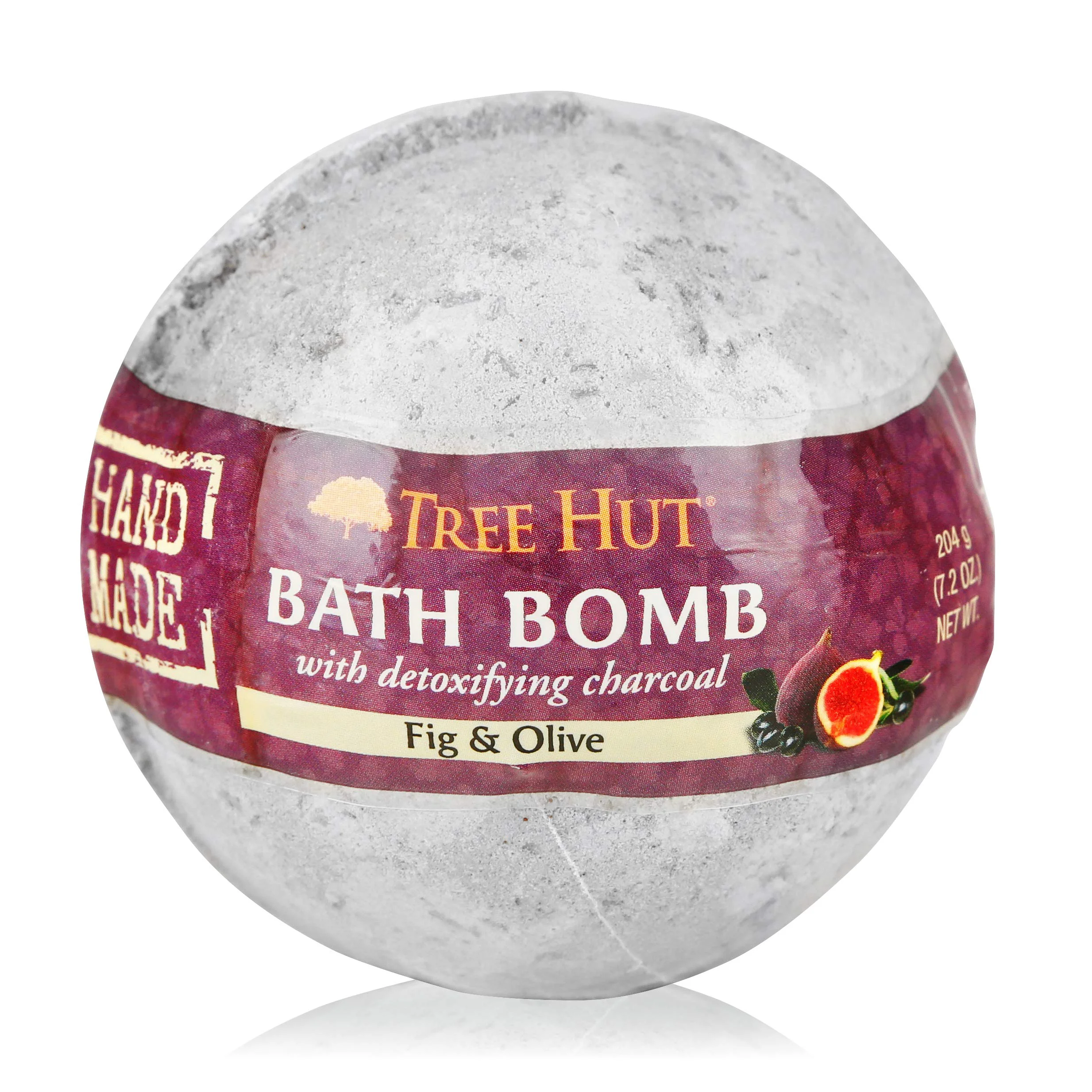 First-Class Tree Hut Shea Detoxifying Bath Bomb with Charcoal Fig Olive 7.2oz Ultra Hydrating Bath Bomb for Nourishing Essential Body Care Elite