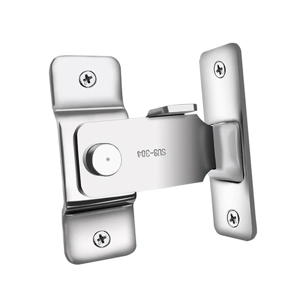 Contemporary Maxbell Stainless Steel Door Latch Lock 90 Degree Cabinet Closet Door Hasp Latch Efficient