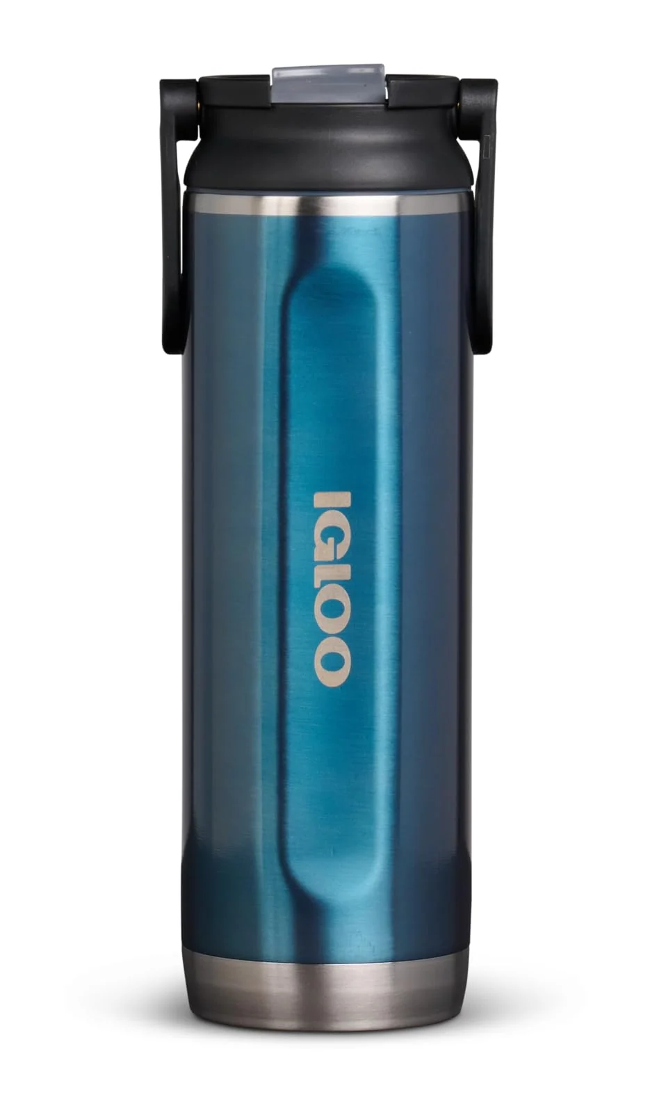 Sophisticated Igloo 20 OZ Stainless Steel Sport Sipper Bottle Modern Blue Smooth