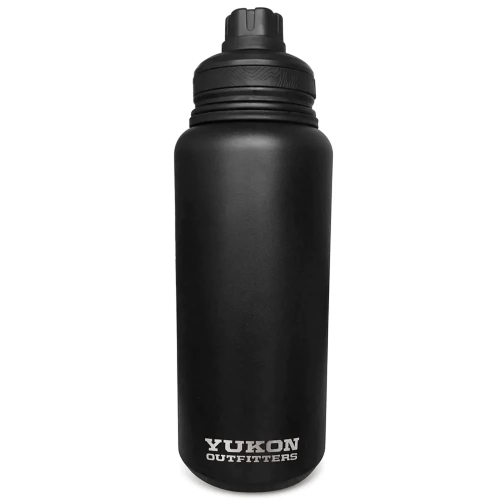 Refined Yukon Outfitters Surge 32oz Double Wall Vacuum Insulated Corrosion-Resistant Stainless Steel Water Bottle 10.5 H x 3.6 Dia Copper Plate Unique