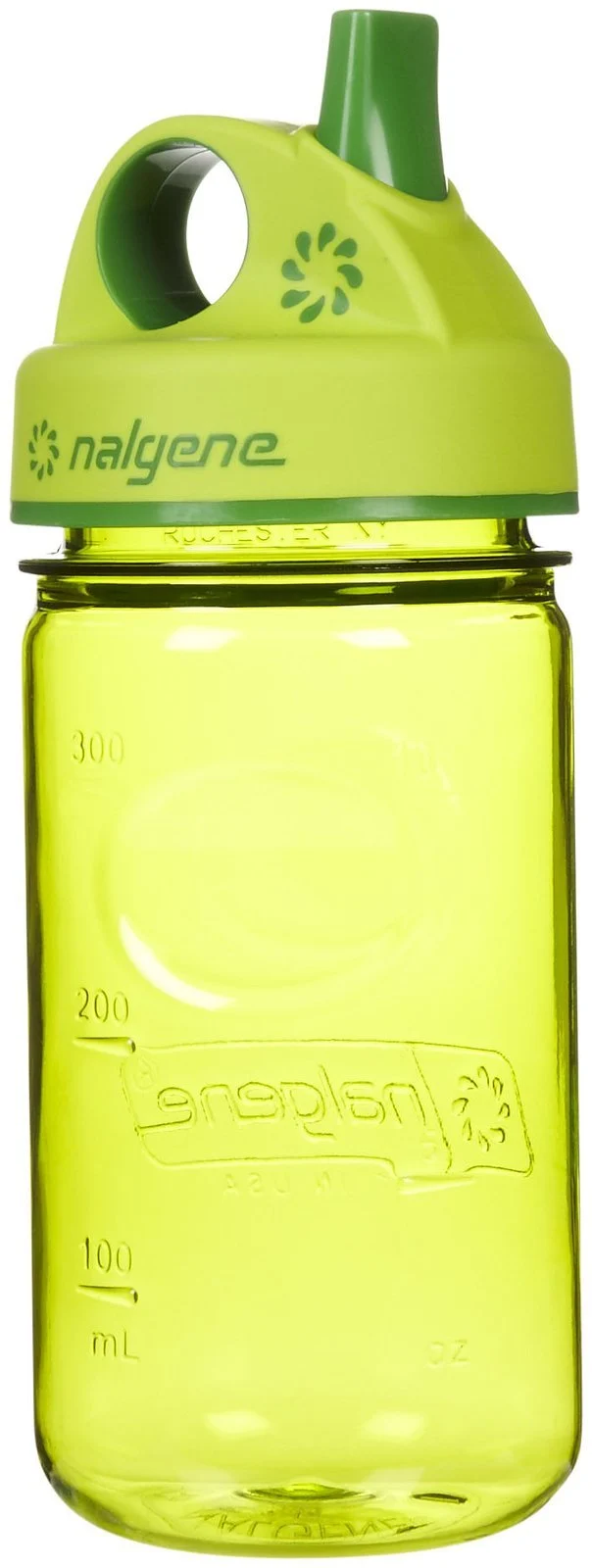 World-Class Nalgene Grip 'n Gulp Bottle Green 12oz Natural