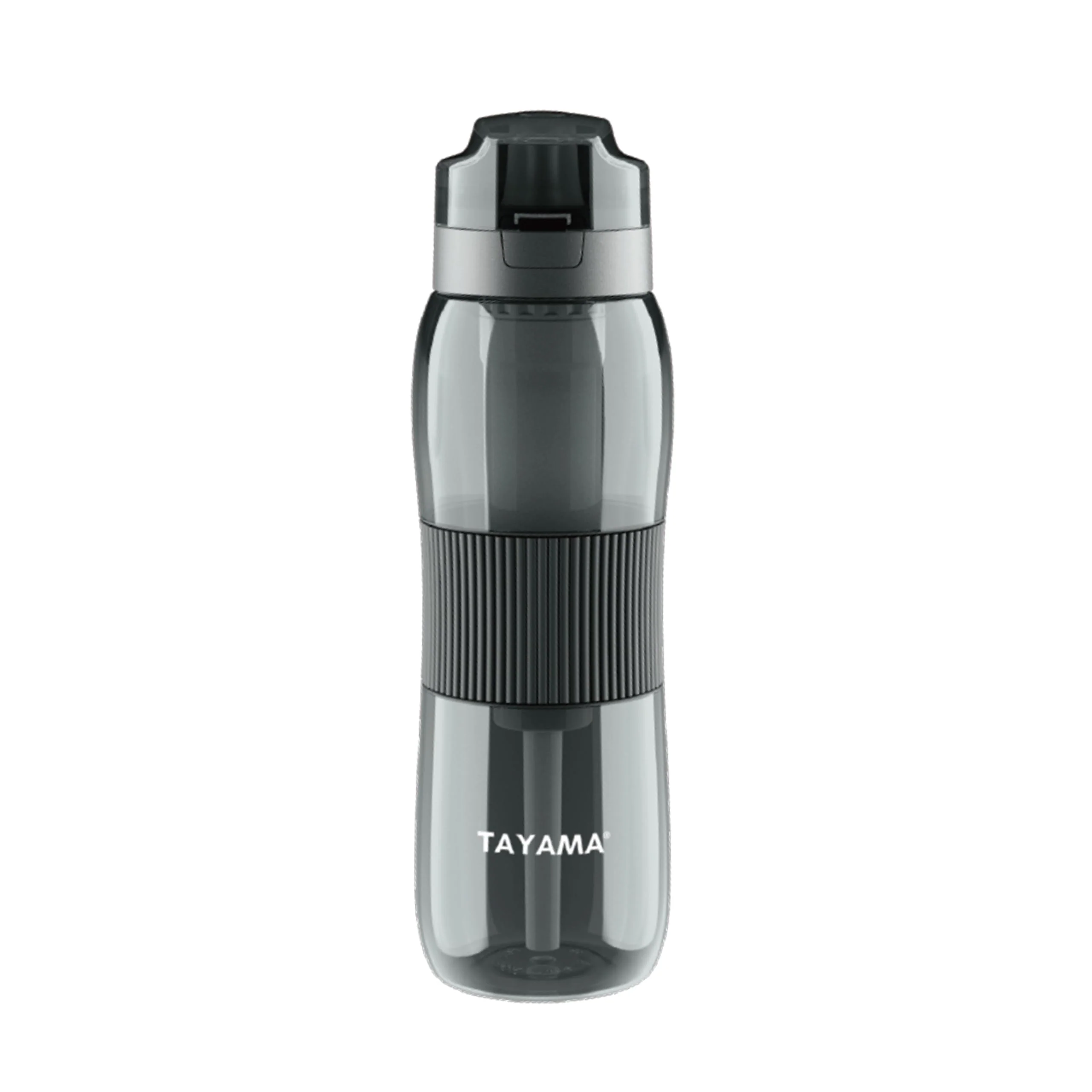 Secure Tayama 25 oz. Black Tritan Alkaline Filtering Water Bottle BPA- Breathable