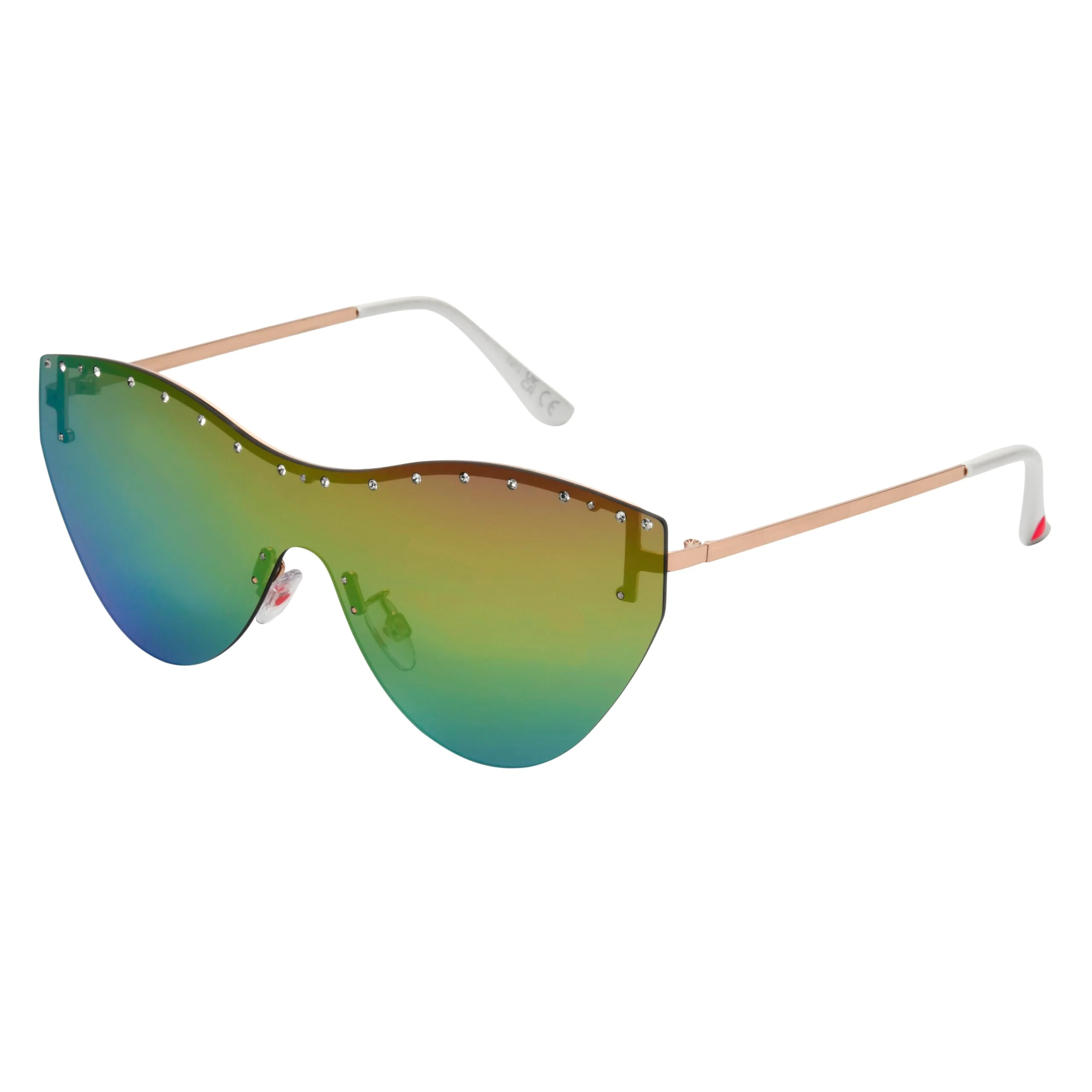 Casual Betsey Johnson Women's Summertime Sunglasses Shield Rainbow 145 mm Clean