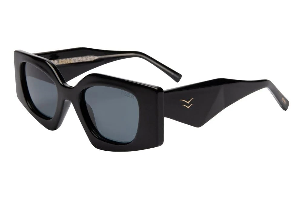 Easy-to-Use I-SEA Women's Sunglasses - Birdie ONYX SMOKE POLARIZED 47.5mm Enhanced