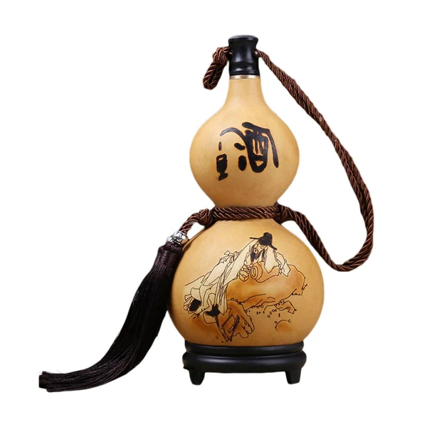 Unique Maxbell Hip flasks Gourd with Tassel Durable liquors Flagon for Outdoor Accessories 750ml Trusted