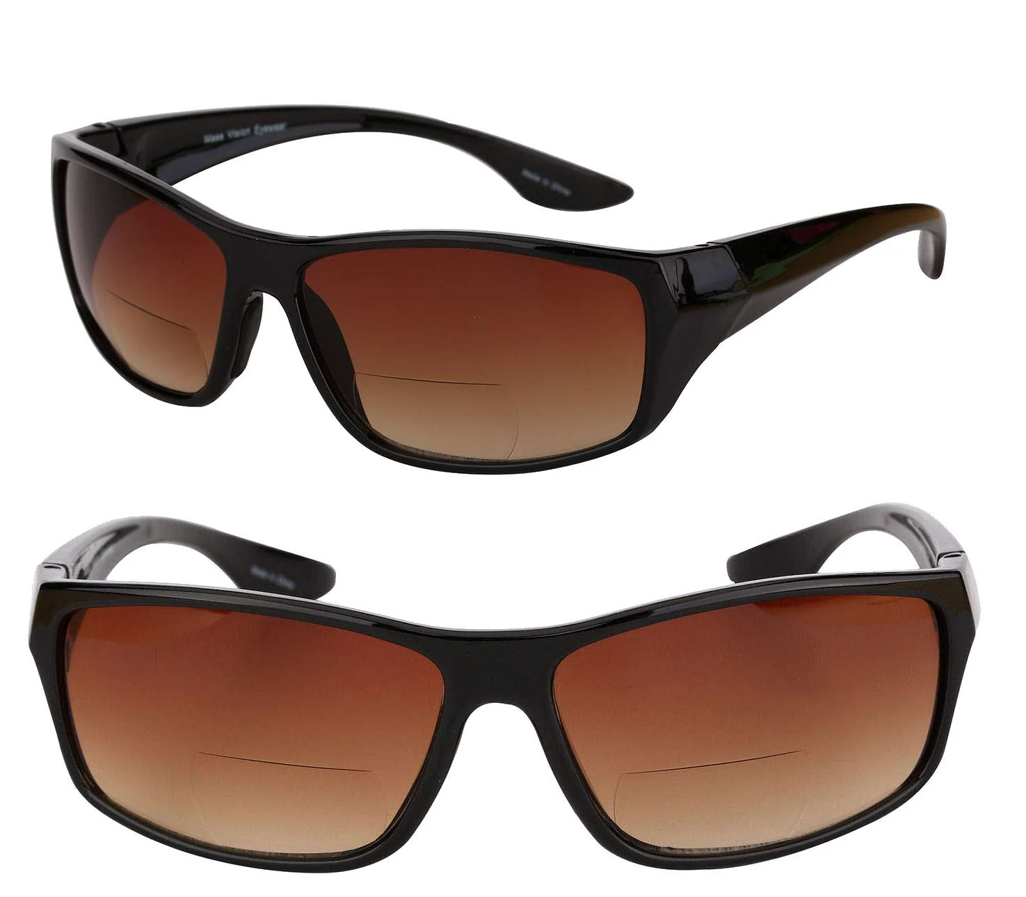 Refined Mass Vision 2 Pair of Unisex High Density HD Bifocal Driving Sunglasses Black 2.0 Safe