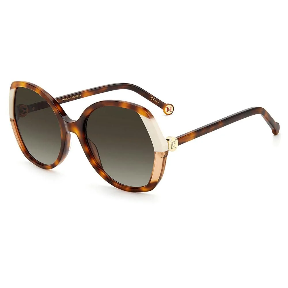 Trendy Carolina Herrera Brown Gradient Butterfly Ladies Sunglasses CH 0051 S 0C1H HA 58 Safe