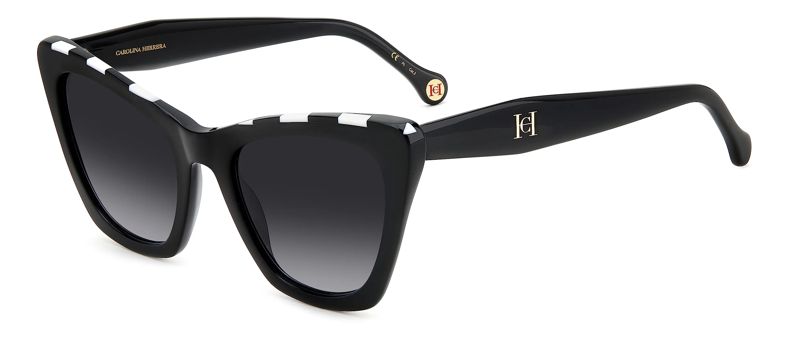 Reliable Carolina Herrera HER 0129 S Black White Grey Shaded 55 21 145 women Sunglasses Excellent