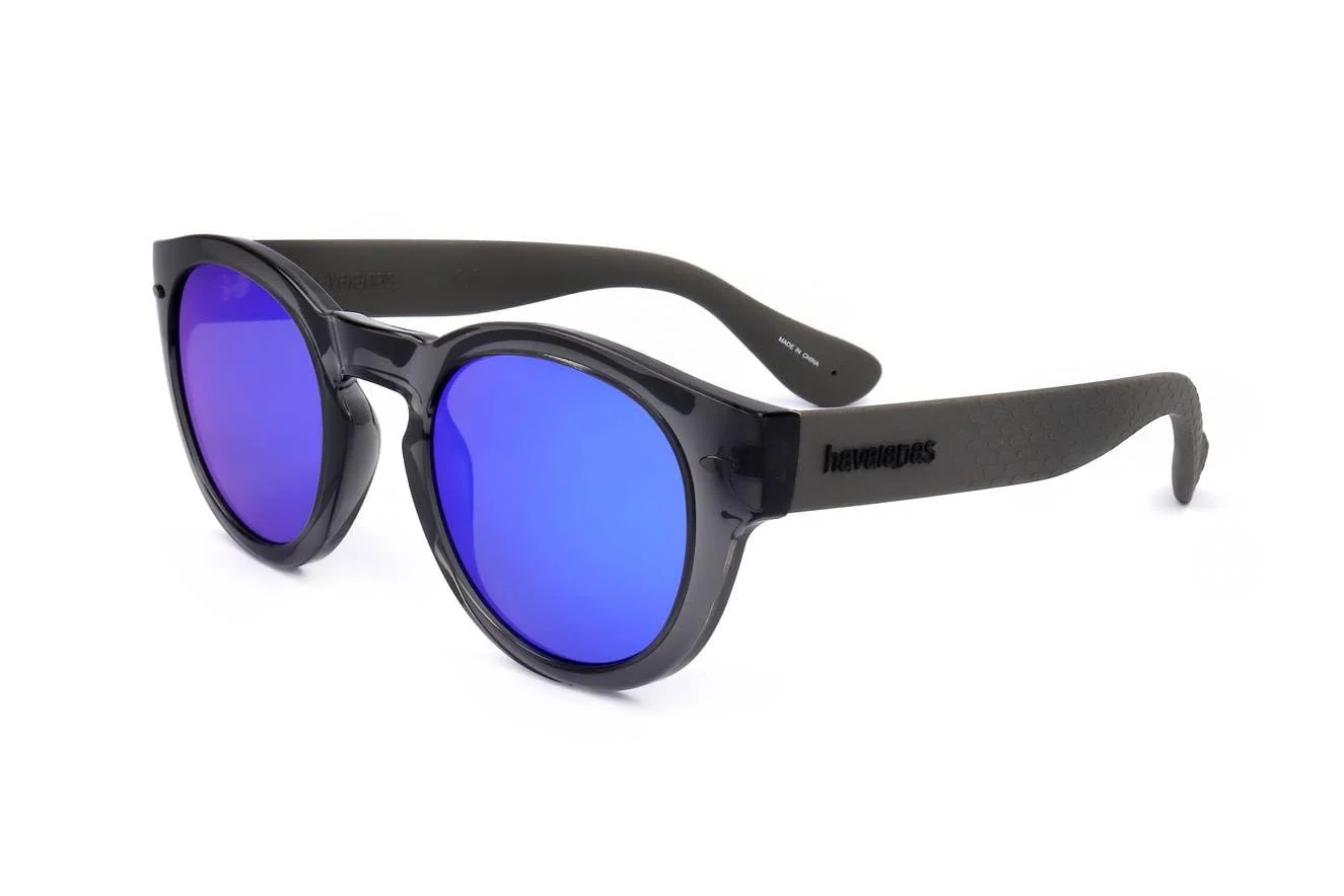 Prestigious Havaianas Sunglasses Trancoso Round Sunglasses Dark Grey 49 mm Authentic