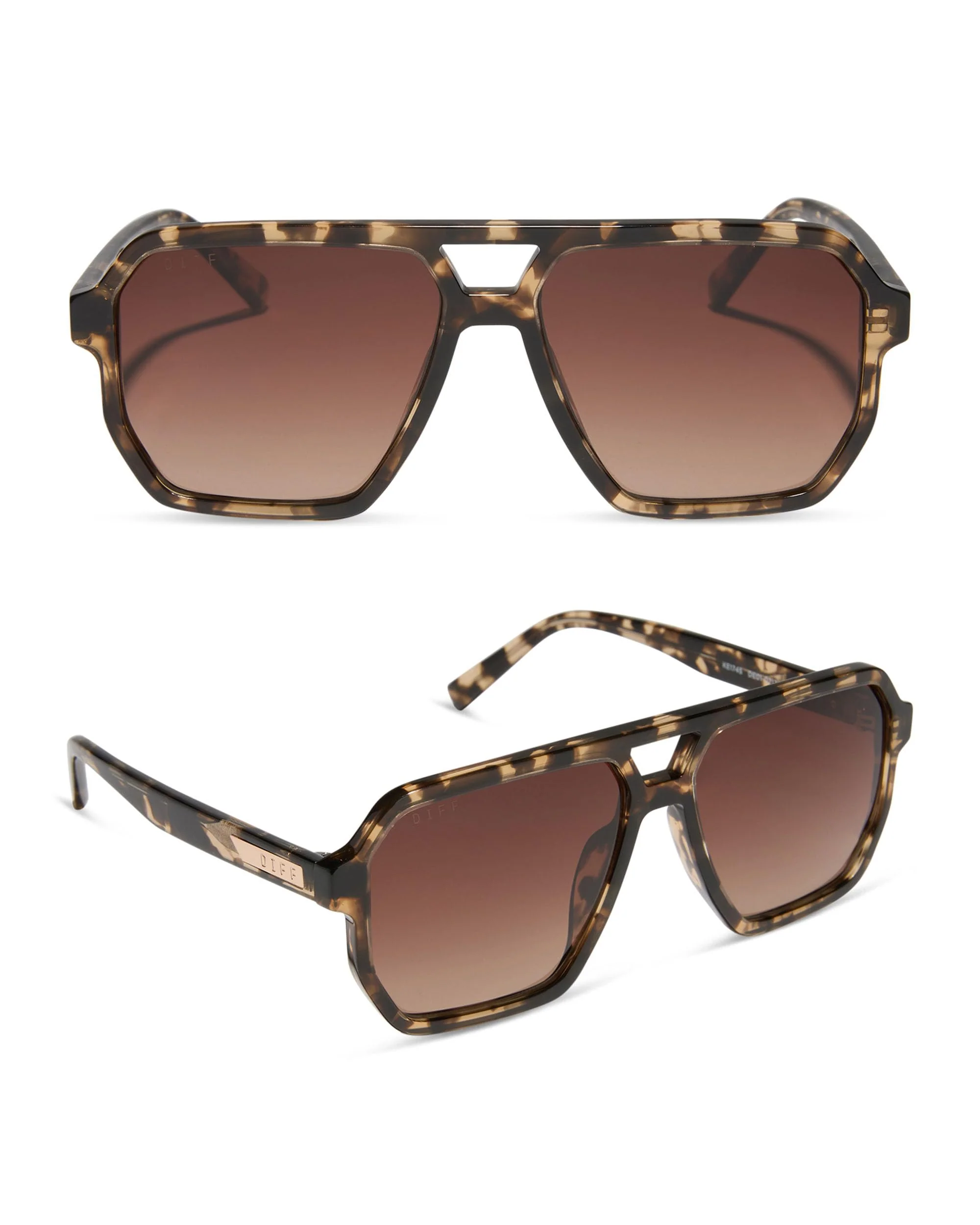 Consistent DIFF Cameron Oversized Navigator Sunglasses for Women Refined