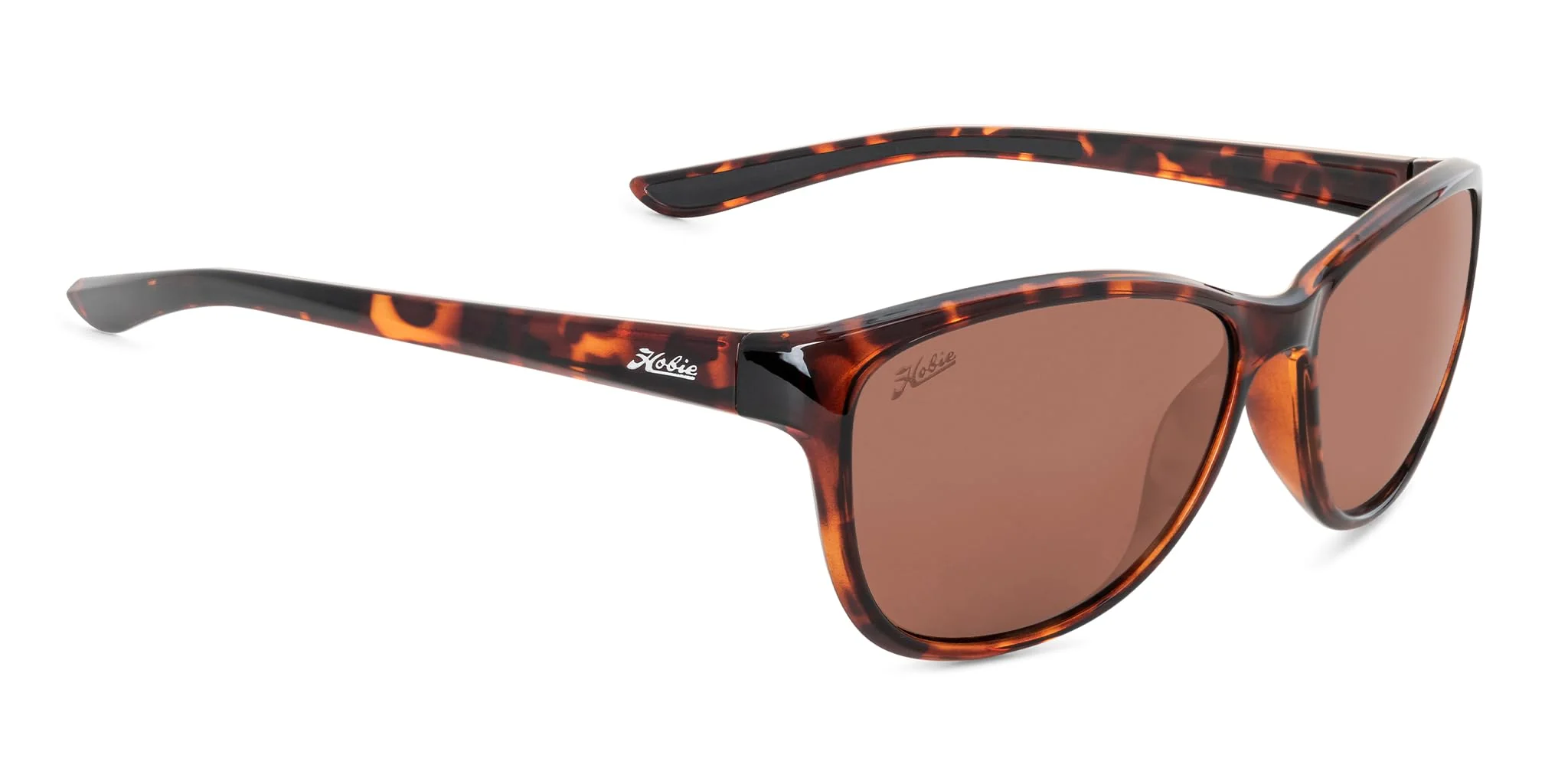 High-End Hobie Mya Polarized Sunglasses for Women - Hydroclean Polarized and Megol Rubber Temple Grips UV Protection - Sun Glasses for Women - Shiny Tortoise Excellent
