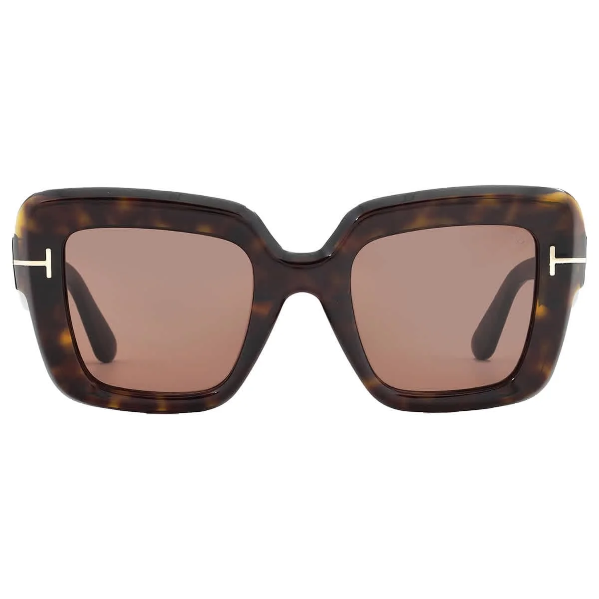 Elite Tom Ford Esme Brown Square Ladies Sunglasses FT1157 52J 50 Dark Havana Smart