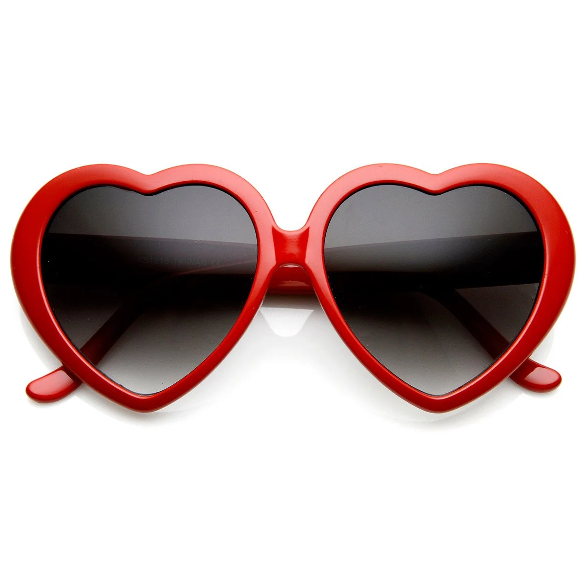 Smooth zeroUV Oversized Heart Shaped Sunglasses UV400 Cute Trendy Love Fashion Eyewear for Women 52mm Red Exclusive